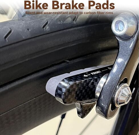 زوجان من وسادات الفرامل الكربونية، ووسائد عجلات الكربون، وأحذية فرامل الفلين، واستخدام إطارات الكربون المناسبة in Kuwait