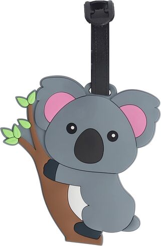 Animal Luggage Tag Cute Suitcase Label (Red Cat) in Saudi Arabia