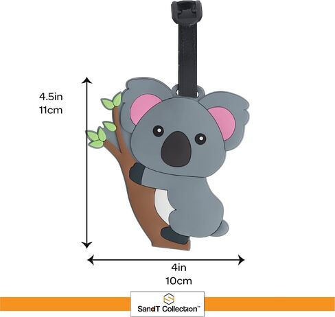 Animal Luggage Tag Cute Suitcase Label (Red Cat) in Saudi Arabia