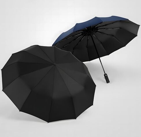 Compact Small Travel Umbrella,3-in-1 Strong Umbrellas for Rain Windproof Sun Protection, Portable Pop Up Umbrella with Automatic Open and Close,Classic Blue Umbrella for Travel Essentials in Saudi Arabia