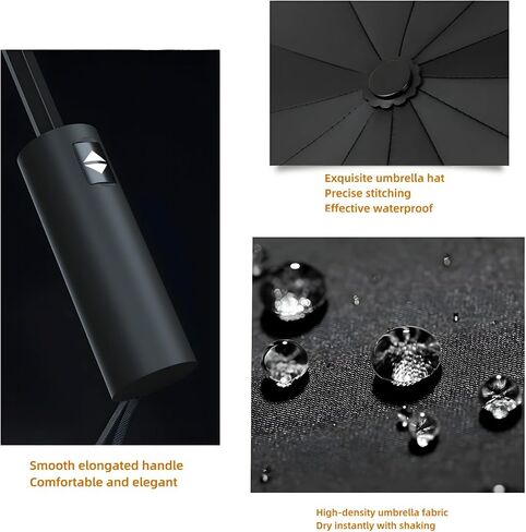 Compact Small Travel Umbrella,3-in-1 Strong Umbrellas for Rain Windproof Sun Protection, Portable Pop Up Umbrella with Automatic Open and Close,Classic Blue Umbrella for Travel Essentials in Saudi Arabia