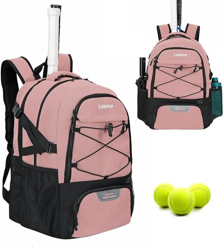 Multifunctional Sports Bag-Tennis Bag with Separate Shoe Compartment Stores Essentials with Tennis Rackets,as Basketball Bag,Soccer Bag,Cricket Bag,Pickleball Bag-Suitable for Men and Women in Saudi Arabia