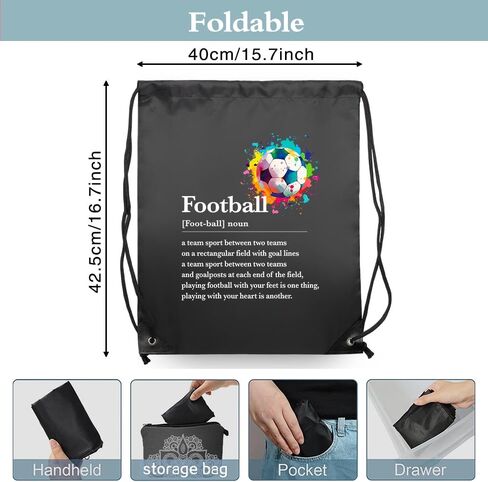 هايزكت كرة القدم لايف الرباط حقائب الظهر ، كرة القدم الرباط حقيبة للرجال النساء ، لاعب كرة القدم هدية ، للجنسين الرباط حقيبة الظهر لصالة الألعاب الرياضية التسوق الرياضة اليوغا الرقص بروفات, ملون in Kuwait
