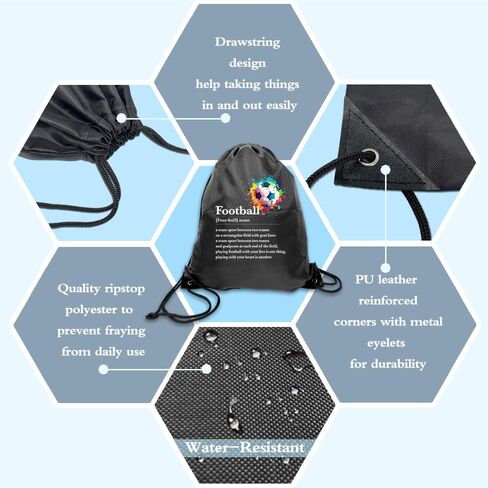 هايزكت كرة القدم لايف الرباط حقائب الظهر ، كرة القدم الرباط حقيبة للرجال النساء ، لاعب كرة القدم هدية ، للجنسين الرباط حقيبة الظهر لصالة الألعاب الرياضية التسوق الرياضة اليوغا الرقص بروفات, ملون in Kuwait