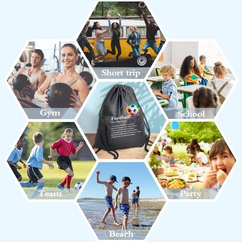 هايزكت كرة القدم لايف الرباط حقائب الظهر ، كرة القدم الرباط حقيبة للرجال النساء ، لاعب كرة القدم هدية ، للجنسين الرباط حقيبة الظهر لصالة الألعاب الرياضية التسوق الرياضة اليوغا الرقص بروفات, ملون in Kuwait