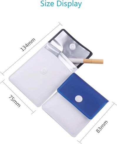 4 قطع من أكياس سجائر الجيب - مقاومة للحريق من مادة PVC - خالية من الروائح - محمولة - ألوان متنوعة in Kuwait