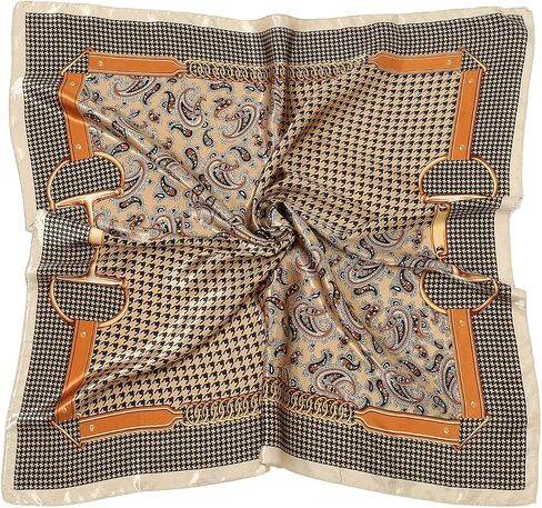 وشاح رأس RIIQIICHY للنساء مثل وشاح الحرير والساتان لتغليف الشعر في الليل وشاح مربع باندانا للنوم 35 بوصة in Kuwait