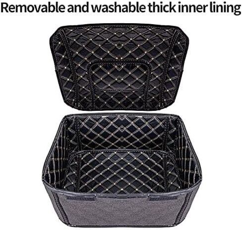 VCOROS دراجة نارية العلوي صندوق دراجة نارية جذع 65L مقاوم للماء سبائك الألومنيوم دراجة نارية الذيل صندوق عالمي لوحة مونوكي، صندوق خلفي للتخزين في المناطق النائية (فضي، 60 لتر) in Kuwait