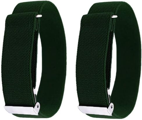 Aniler Unisex 2 Pieces 1 Pair Elastic Adjustable Solid Color Arm Bands Shirt Sleeve Holder Garters in Saudi Arabia