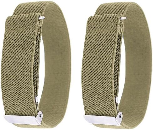 Aniler Unisex 2 Pieces 1 Pair Elastic Adjustable Solid Color Arm Bands Shirt Sleeve Holder Garters in Saudi Arabia