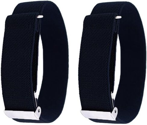 Aniler Unisex 2 Pieces 1 Pair Elastic Adjustable Solid Color Arm Bands Shirt Sleeve Holder Garters in Saudi Arabia