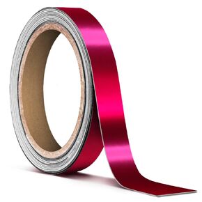 VViViD Satin Chrome Pink Air-Release Adhesive Vinyl Pinstripe Tape Roll (1 Inch x 20ft)