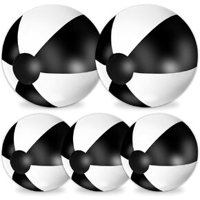 Whaline 5Pcs Inflatable Beach Ball 24 & 16 Inch Round Pool PVC Balls Cute Game Toys in Saudi Arabia