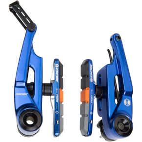 Box One 85 Millimeters Oversized V Brake with Sealed Bearing Pivots, Flexible Cable Noodle, Cold Forged Arms & 2 Millimeters Allen Key Tensions Bolt, Silver