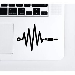 Audio Engineer Waveform Laptop Trackpad Keyboard Tablet Vinyl Decal Sticker