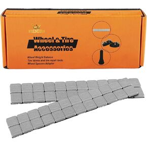 أوزان عجلة لاصقة 1/4 أونصة، أسود، أوزان عجلة لاصقة 1/4 أونصة، صندوق مكون من 24 شريطًا، 12 قطعة لكل شريط (72 أونصة/عبوة) in Kuwait