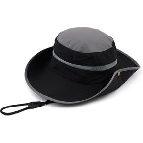 Fishing Sun Hat for Men Women, Wide Brim UV Protection Bucket Hat, Summer Beach Hat Foldable Safari Boonie Cap