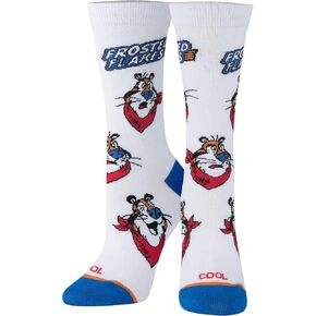 Cool Socks Novelty Crew Dress Sock, Women's, Food, Breakfast, Colorful Cute Stylish Funny Silly