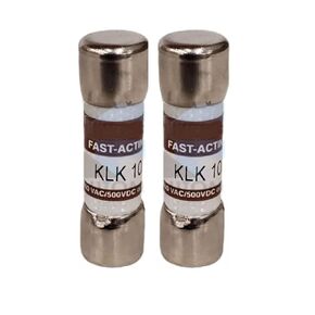 2 Pcs KLK-10 KLK10 (10A) 10 Amp 600V Midget Fast Acting Fuse