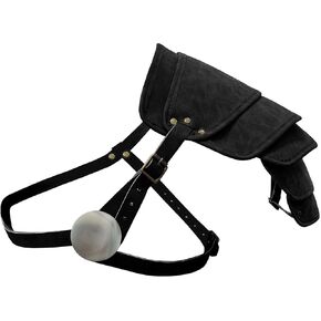 Medieval Shoulder Armor Thickened Faux Leather Adjustable Pauldrons for LARP Halloween Party