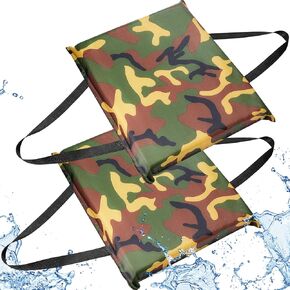 2 Pcs Flotation Cushion Throwable PFD Boat Cushion Summer Throwable Flotation Device Foam Boat Seat Cushion Life Preserver for Safety Device Float Sailing Fishing Marine (Camouflage)