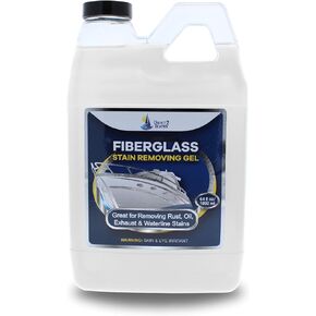 Tint Free Fiberglass Stain Remover - New Formula That Will Not Stain Fiberglass or Hull - FSR Boat Cleaner and Rust Stain Remover for Sail-Cloth, Fiberglass, Concrete, and Fabric