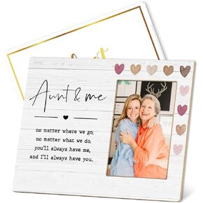 Best Friend 4x6 Picture Frame, Friends Forever Gifts, Appreciation Gifts For Friend, Wood Desk Decoration For Wall And Tabletop Display-B05