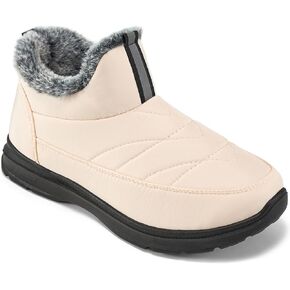 Ecetana Womens Boots Snow Winter Shoes Warm Ankle Booties with Fur Lined Comfortable Outdoor Waterproof Slip on Boots for Women
