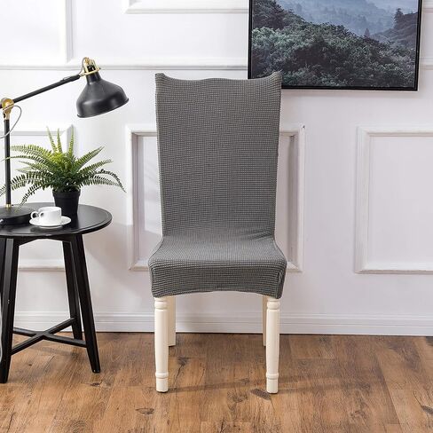 Dining Room Chair Covers Seat Covers Set of 6 Kitchen Dining Chair Covers, Person Removable Washable Chair Covers Slipcover (6, Camel) in Saudi Arabia