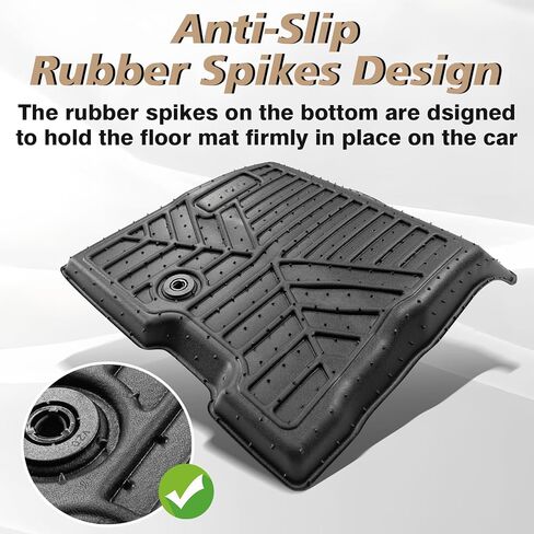 Muslogy for Maverick 2024 Truck Bed Mat جميع الأحوال الجوية بطانة السرير TPE مادة الجذع بطانة السرير متوافقة مع Ford Maverick 2022 2023 2024 XL XLT Lariat وMaverick Hybrid in Kuwait