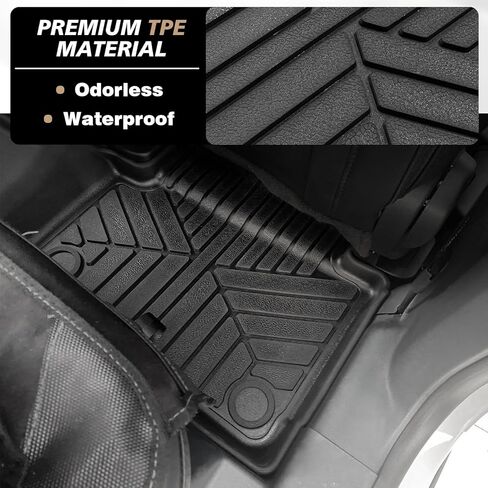 Muslogy for Maverick 2024 Truck Bed Mat جميع الأحوال الجوية بطانة السرير TPE مادة الجذع بطانة السرير متوافقة مع Ford Maverick 2022 2023 2024 XL XLT Lariat وMaverick Hybrid in Kuwait