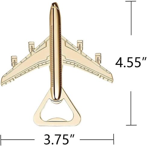 24 قطعة فتاحة زجاجات على شكل طائرة لمفضلات الزفاف بالطائرة الهوائية فتاحات زجاجات البيرة للضيوف أو الهدايا التذكارية أو الزينة in Kuwait