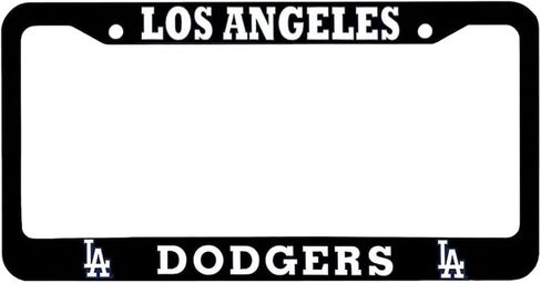 License Plate Frame Holder for LA Dodgers Fans/Cool,Cute,Funny License Plate Frame for Fans/Dodgers License Plate Frame Universal Size 12x6/Ideal License Plate Frame for Men and Women, Black in Saudi Arabia