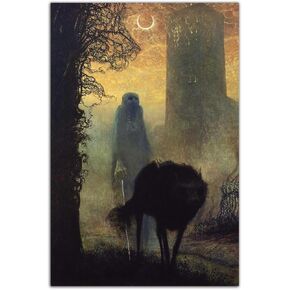 QUNYAAE Zdzislaw Beksinski Surreal Shepherd Canvas Art Poster and Wall Art Picture Print Modern Family bedroom Decor Posters 16x24inch(40x60cm)-Unframed