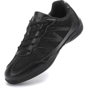 Girls Cheer Shoes Black Cheer Dance Shoes Breathable Youth Girls White Cheerleading Shoes Cheer Training Competition Sneakers Size Little Kid 12- Women 11.5
