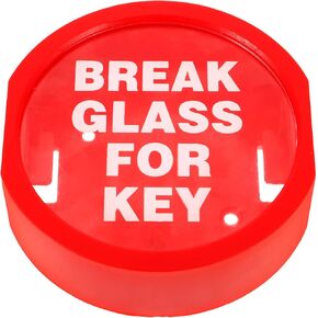 OSALADI Emergency Key Box, Break Glass for Key Emergency Door Lock Box, Red Linkage Key Box House Key Storage Lock Box for Outside Business