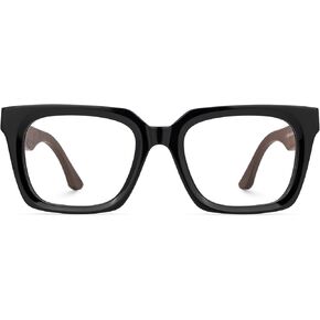Zeelool Square Blue Light Glasses for Men Non Prescription Eyeglasses Frames Fashion Eyewear Glasses with Spring Hinges