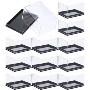 Operitacx 12Pcs display box rectangle Specimen Storage Case Specimen Case Mineral Sample Case Plastic Specimen Holder specimen box conch Storage Box shell transparent box plastic