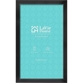 LaVie Home 11x14 Picture Frames (1 Pack, Black) Display Pictures 8x10 with Mat or 11x14 Without Mat, Wall Mount Only, Simple Designed Photo Frame Classic Collection