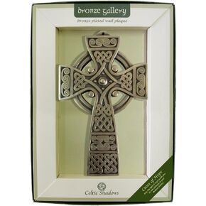 Bronze Plated Wall Plaque with Cross of Hope Design