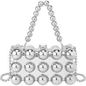 YYW Acrylic Evening Clutch Purse for Women Elegant Shoulder Bag Crossbody Handbags for Wedding Cocktail Party Christmas Party