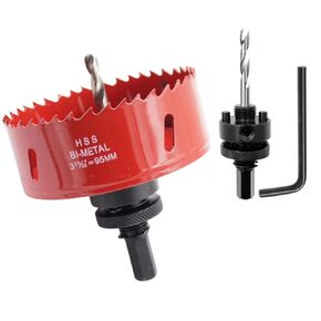 Hole Cutter 46mm LAIWEI Bi-Metal Hole Saw 1.8inch,HSS Circular Hole Saw Head,1.8mm Thick,Cutting Depth up to 38mm,Suitable for Wood,Plastic,plasterboard and Metal Round Pipe