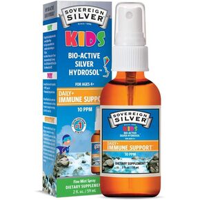 Sovereign Silver Bio-Active Silver Hydrosol Liquid for Kids Immune Support – Fine Mist, 2 oz.