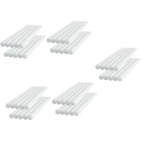 10pcs Sliver Diffuser Sticks Aroma Cotton Sticks Essential Oil Aroma Bottle Replacements Oil Diffuse Stick Cotton Swab Aromatherapy Bottle Sponge Stick Aromatherapy Stick White