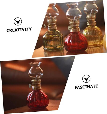 1 Set Kerosene Lamp Accessories Vintage Oil Lamp Burner Mini Oil Lamp Burner Metal Stand Fuel Regulator Lamp Burner Replacement Wick Kerosene Lamp Burner Zinc Alloy Lantern Glass in Saudi Arabia