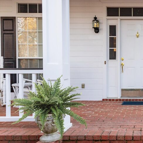 نبات سرخس بوسطن الاصطناعي مقاس 34 بوصة مع 42 سعفة حريرية خضراء نابضة بالحياة - نباتات خضراء صناعية مقاومة للأشعة فوق البنفسجية للاستخدام الداخلي والخارجي | مثالية للمنزل والفناء والحديقة وديكور المكتب in Kuwait