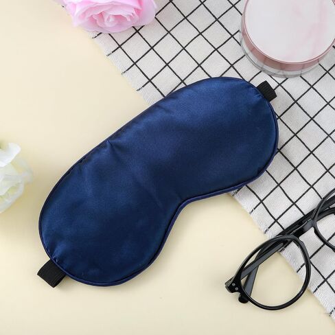 Silk Sleep Mask, Comfort Mulberry Silk Eye Mask for Sleeping, Blocking Light Blindfold with Elastic Strap, Soft Side Sleeper Eye Cover for Night Sleeping, Travel, Nap(Black) in Saudi Arabia