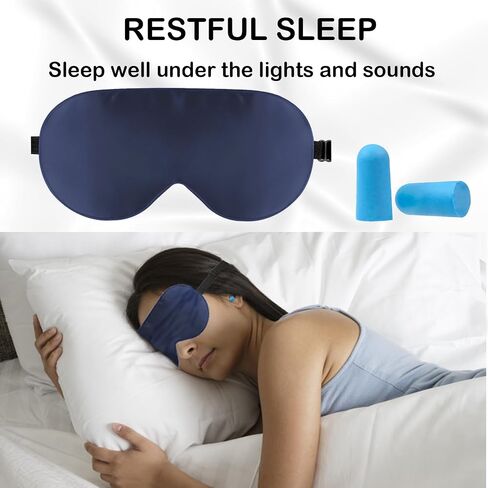 Sleep Mask, Zero Pressure Silk Eye Masks with Adjustable Strap for Sleep, eWish Eye Sleep Shade Cover, Blocks Light for Women and Men (Pink) in Saudi Arabia