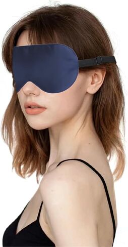 Sleep Mask, Zero Pressure Silk Eye Masks with Adjustable Strap for Sleep, eWish Eye Sleep Shade Cover, Blocks Light for Women and Men (Pink) in Saudi Arabia