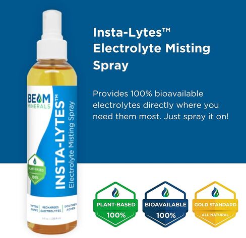 How to Stop Leg Cramps Immediately Electrolyte Misting Spray | Insta-Lytes Natural Liquid Electrolytes | Fulvic Acid Trace Minerals Spray | Fast Micronutrients Supplements - 2oz in Saudi Arabia
